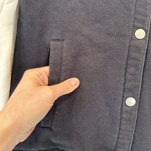 Champion Purdue Boilermakers Varsity Hoodie Jacket Black White Snap Womens Small - Picture 7 of 10